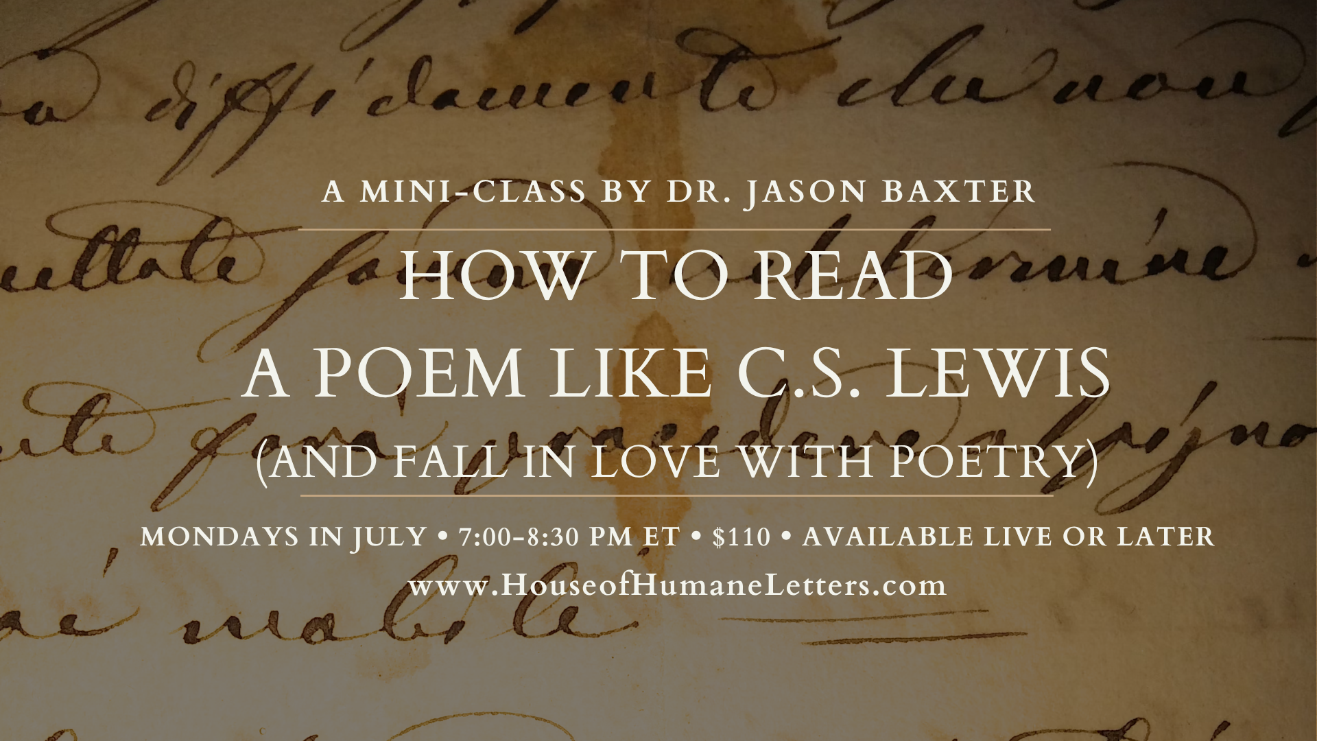 How to Read a Poem like C.S. Lewis (And Fall in Love with Poetry)