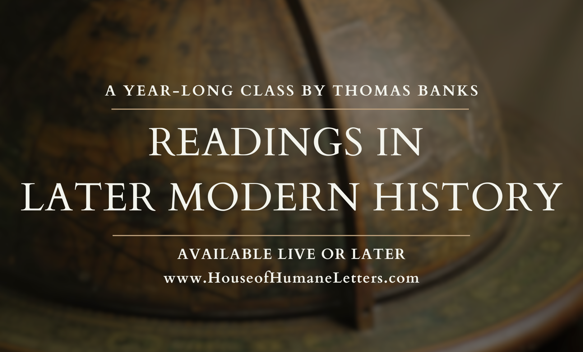 2026-2027 Readings in Later Modern History (Asynchronous)